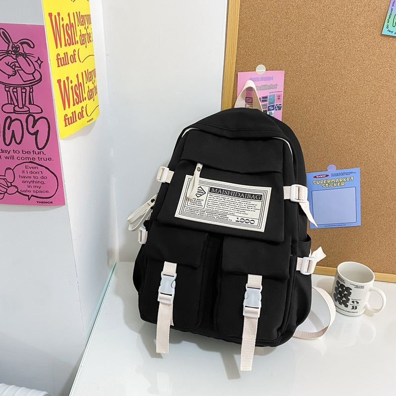 Multipocket Nylon Backpack