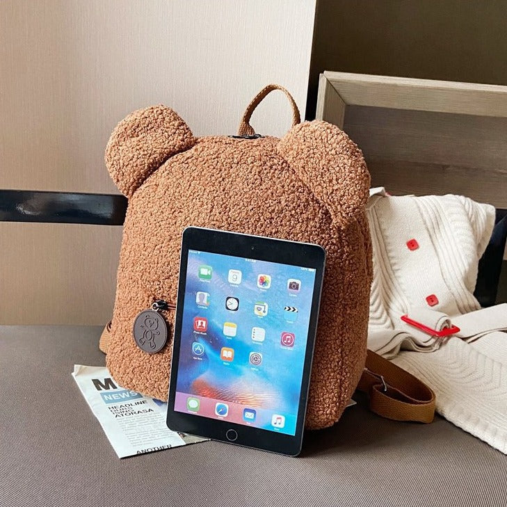 Fluffy Bear Backpack