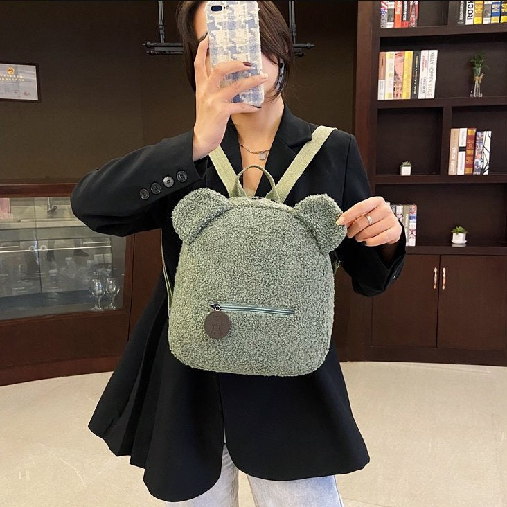 Fluffy Bear Backpack