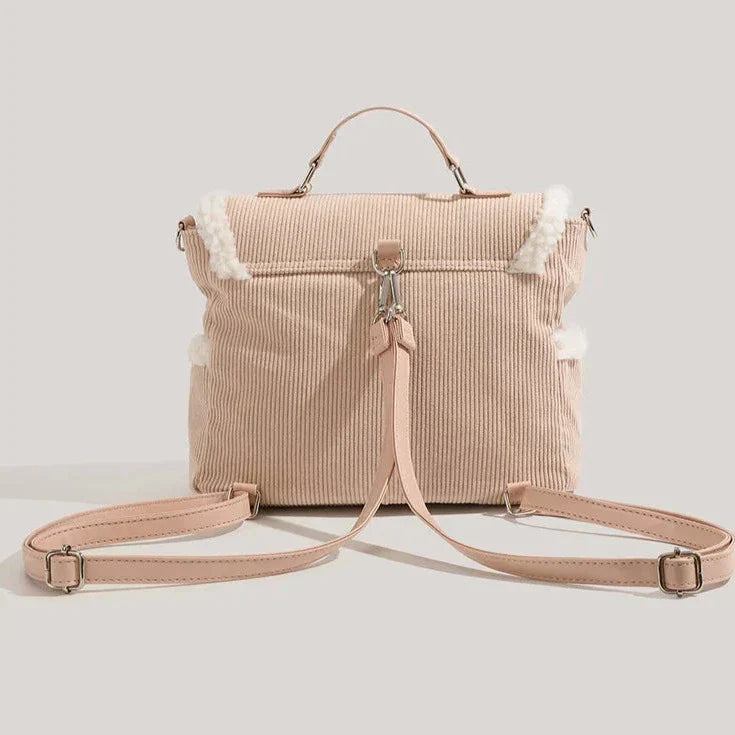 Cute Corduroy Messenger Bag