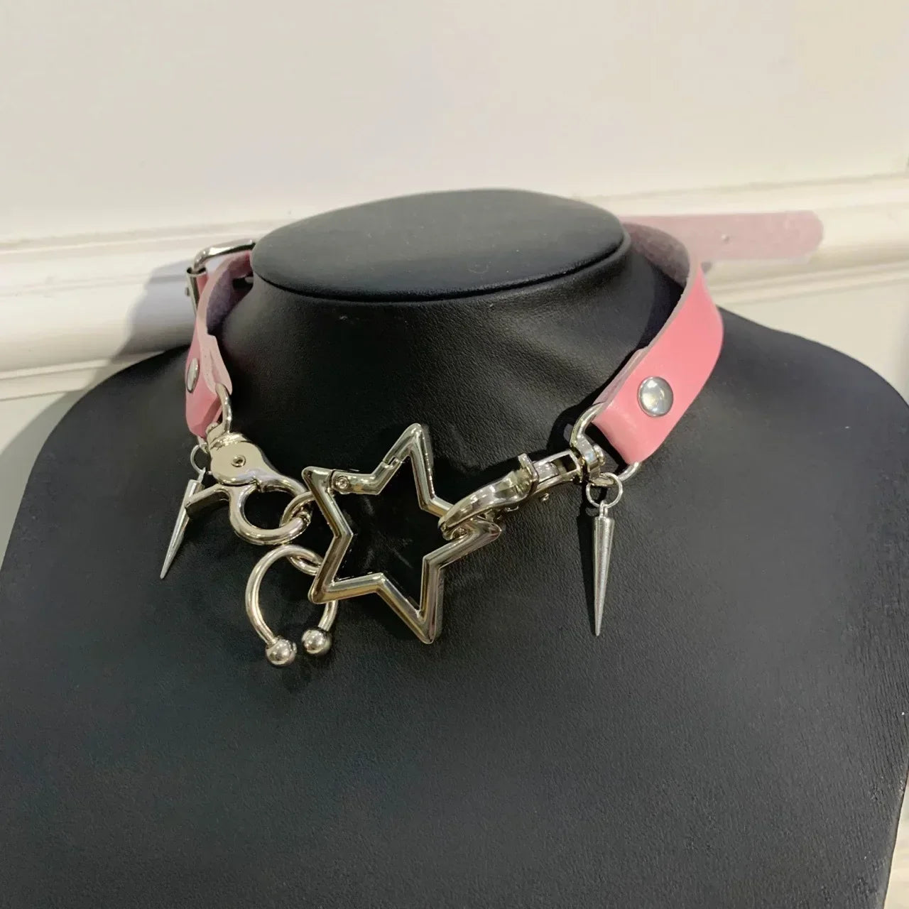 Y2K Gothic Star Choker