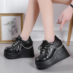 Punk Gothic Shoes with Chain