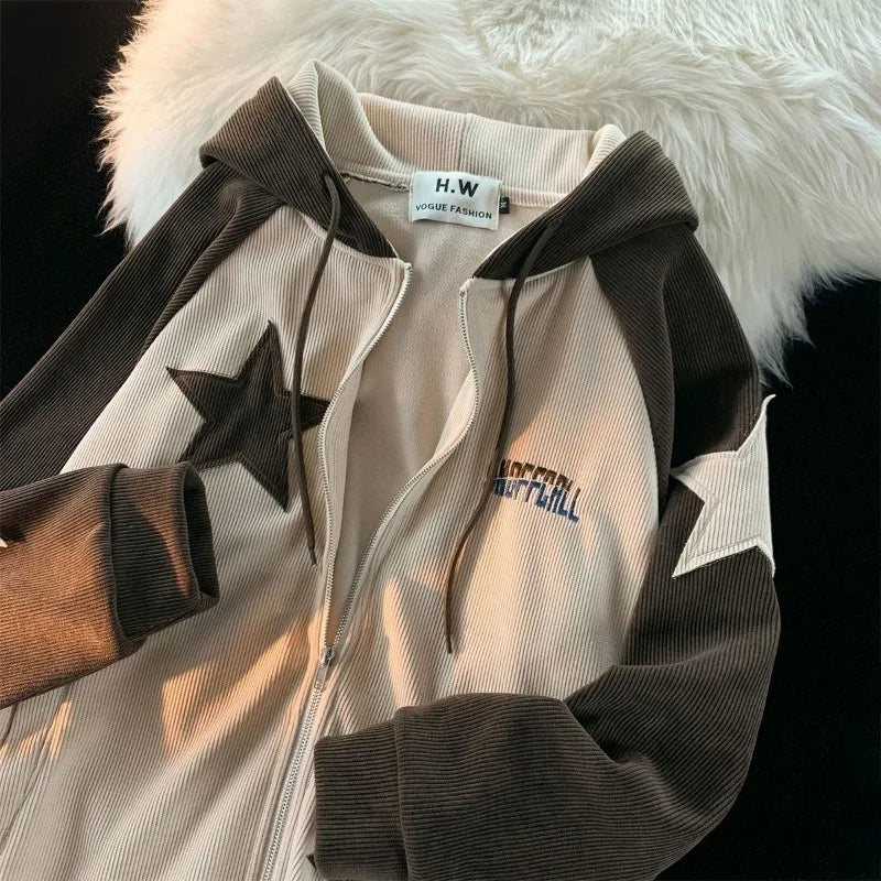 Y2K Casual Zip Hoodie
