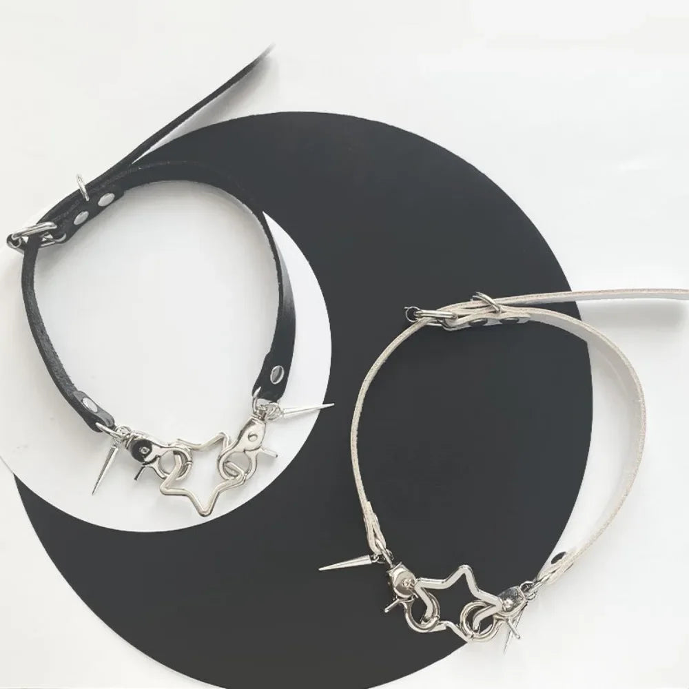 Y2K Gothic Star Choker