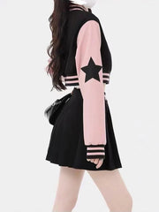 Baseball Bomber Jacket & Skirt Set