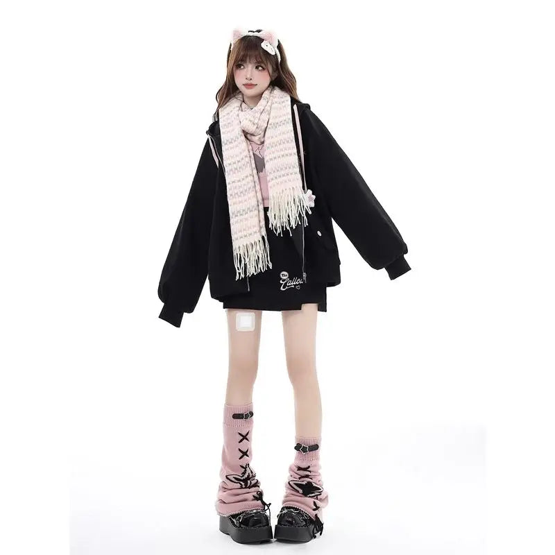 Kawaii Aesthetic Zipper Hoodie