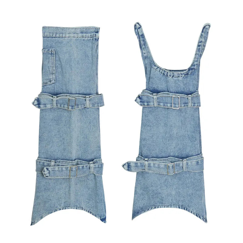 Acubi Blue Denim Leg Warmers