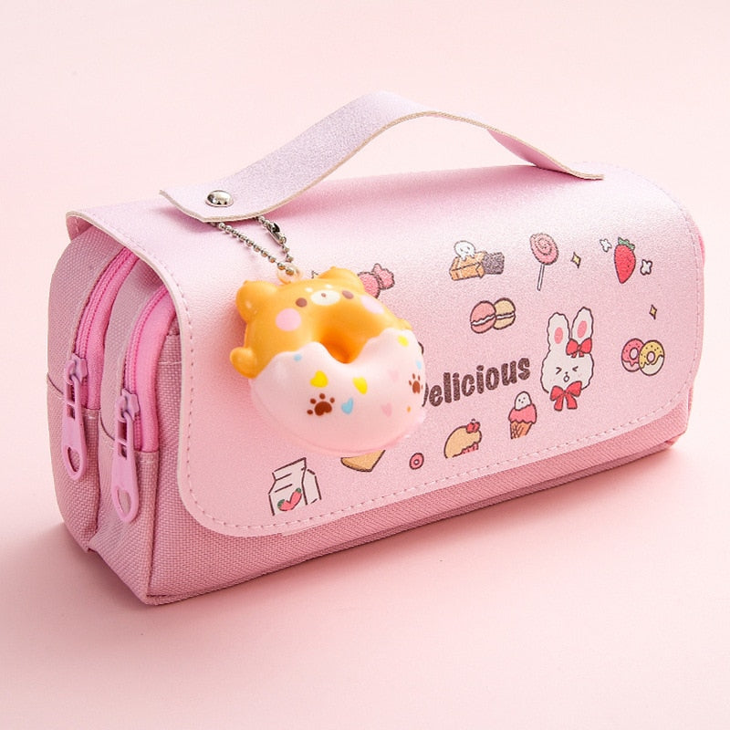 Kawaii Soft Animals Pencil Case