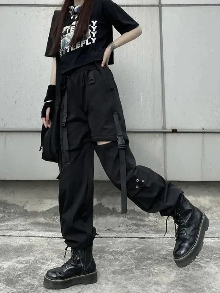 Gothic Techwear Cargo Pants