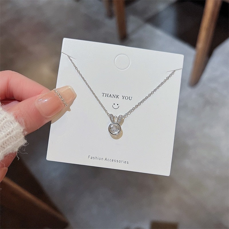 Cute Bunny Pendant Necklace