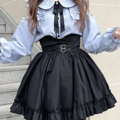Pastel Gothic Lolita Outfit Set - Shirt & Skirt