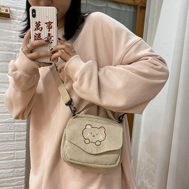 Kawaii Bear Messenger Bag