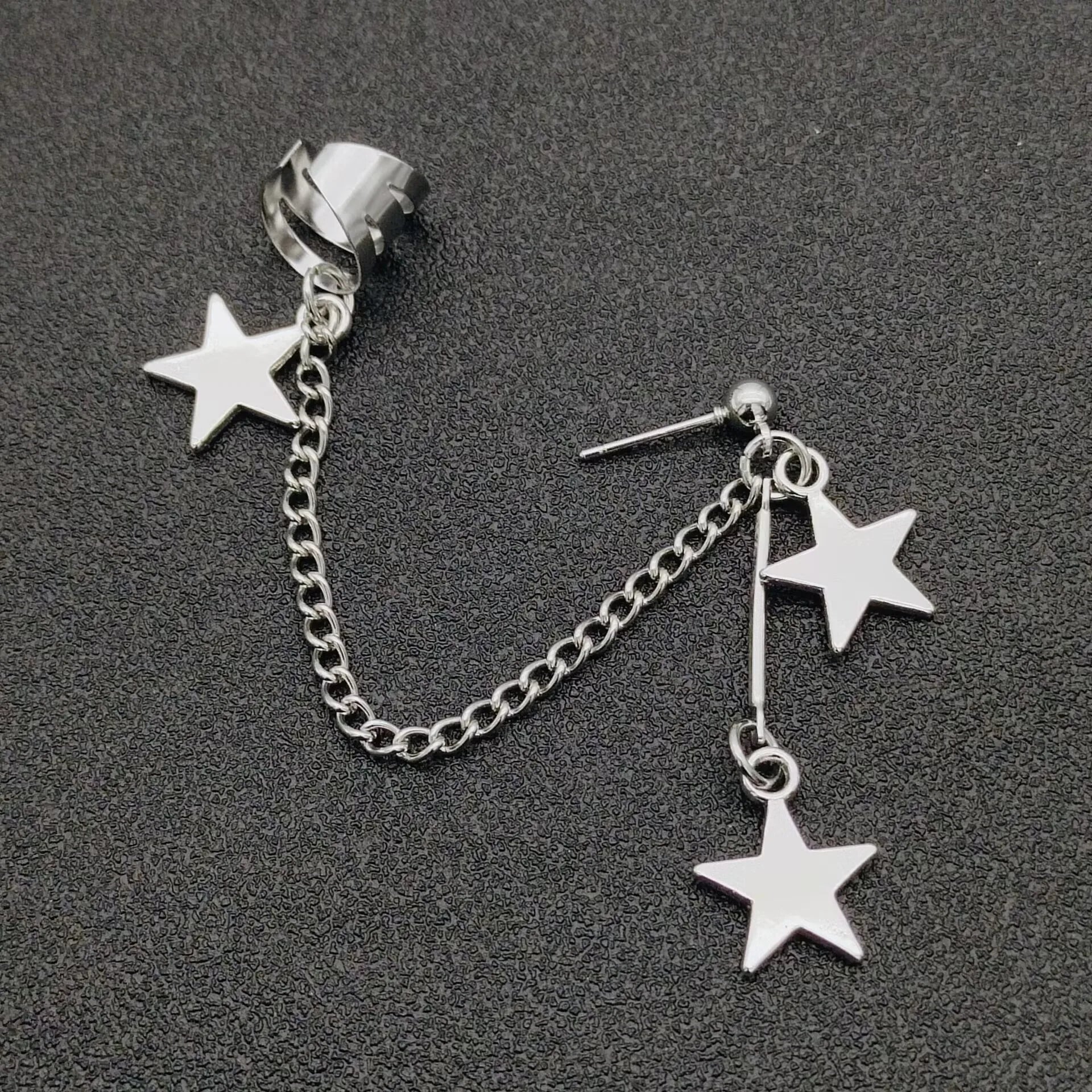 Star Chain Earrings