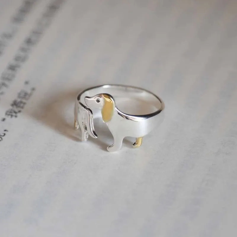 Kawaii Dog Open Ring