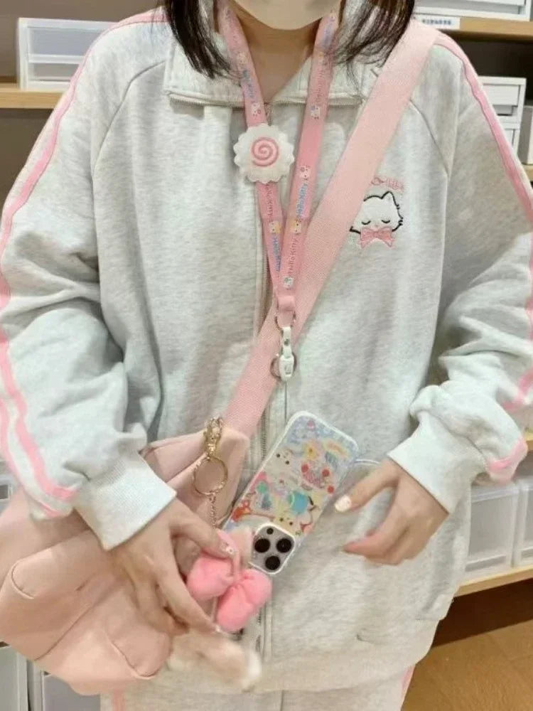 Kawaii Zipper Sweater Harajuku