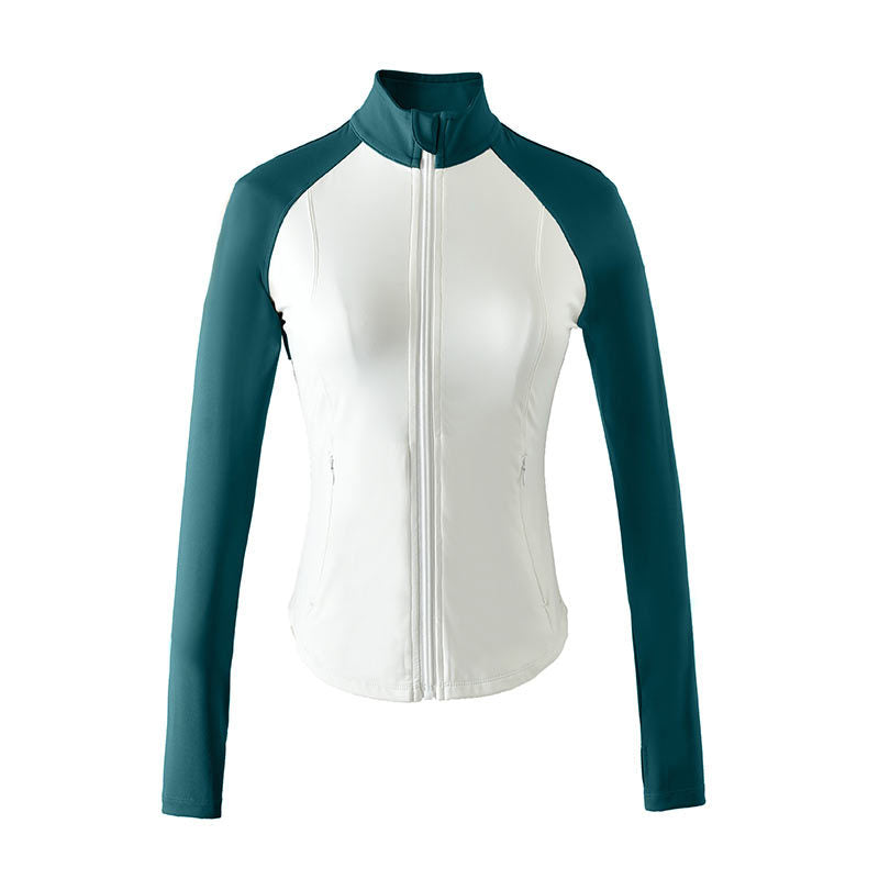 Two Color Slim Fit Women's Yoga & Fitness Top