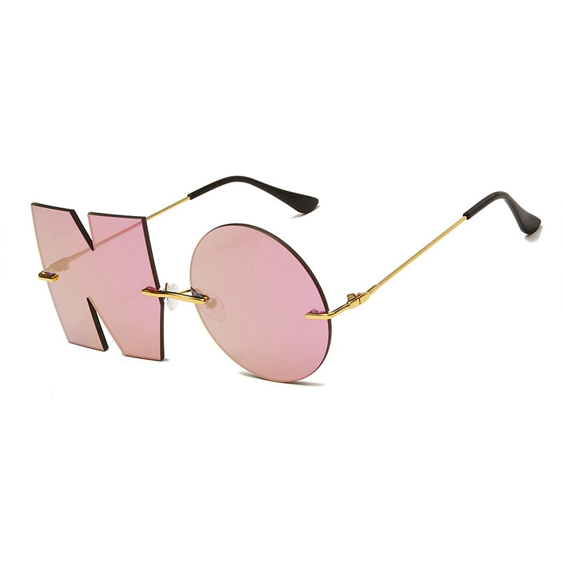 Vintage Mirror NO Letter Sunglasses