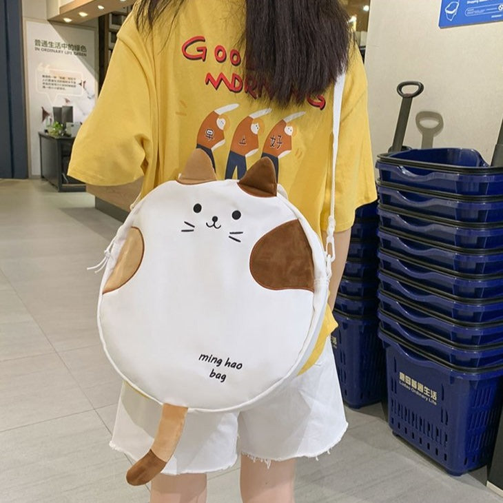 Kawaii Cat Circle Handbag