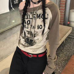 Y2K Vintage Longsleeve Top
