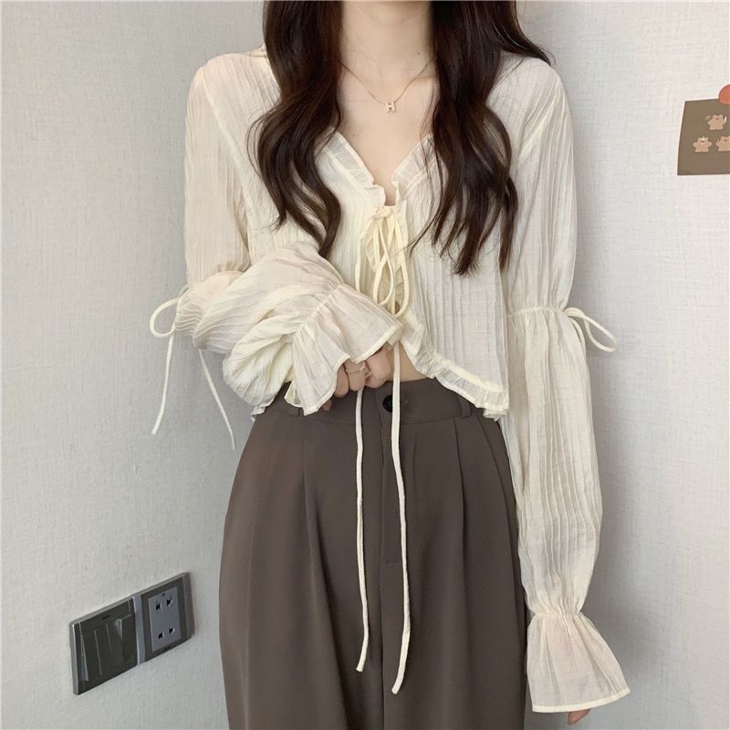 Sweet Ruffle Lace Blouse