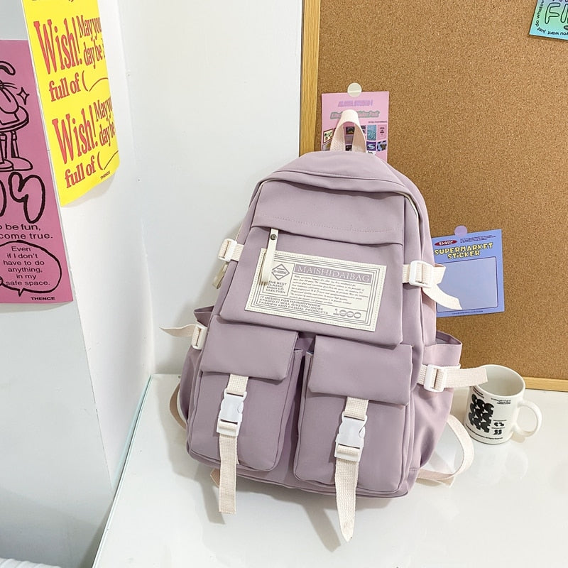 Multipocket Nylon Backpack