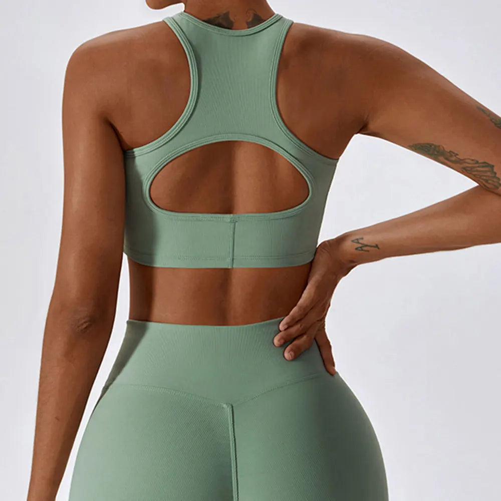 Seraphina - Racer Back Activewear Crop Top