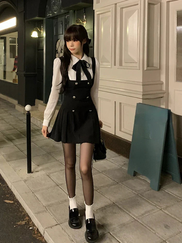 Korean Elegant Short Dress