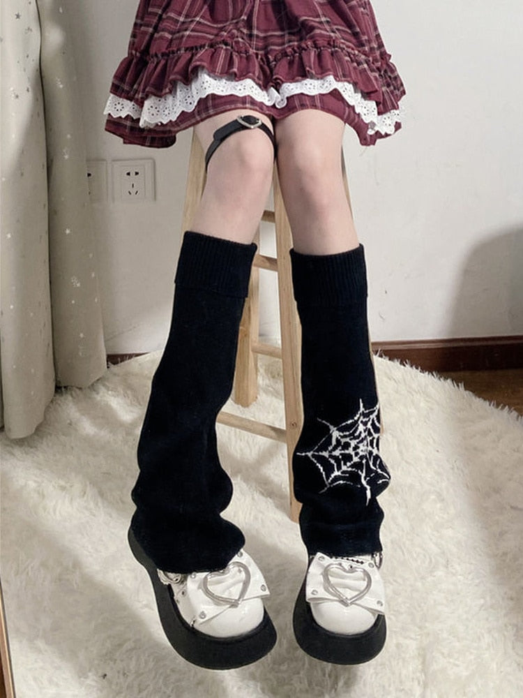 Y2k Goth Girl Japanese Leg Warmers