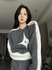 Retro Off Shoulder Sweater