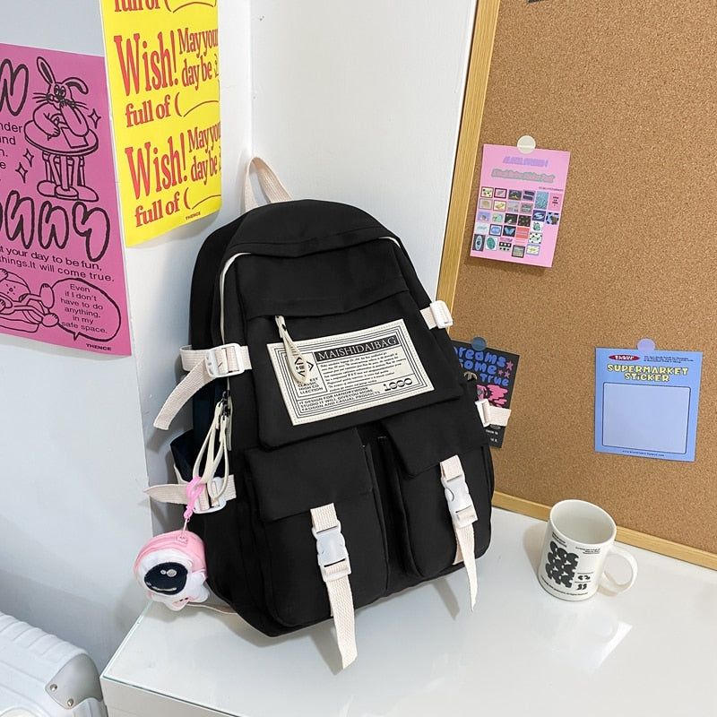 Multipocket Nylon Backpack