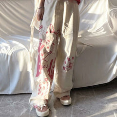 Anime E Girls High Waist Pants