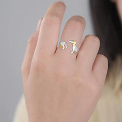 Kawaii Dog Open Ring