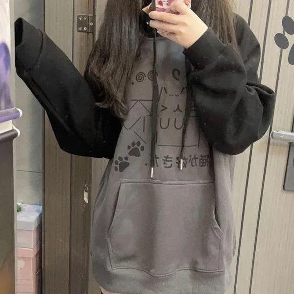 Kawaii Y2k Cat Hoodie