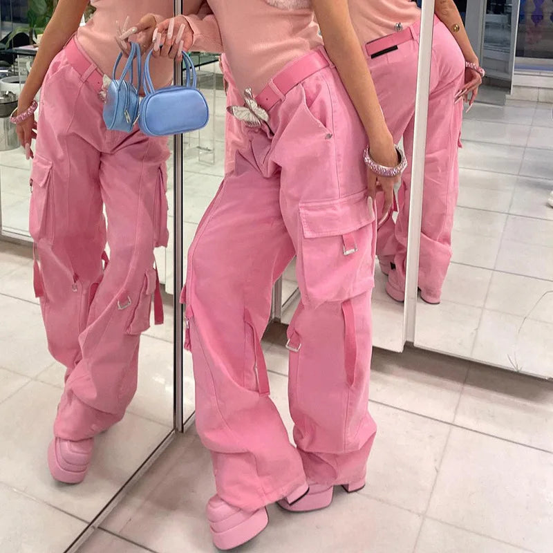 Pastel Techwear Cargo Pants