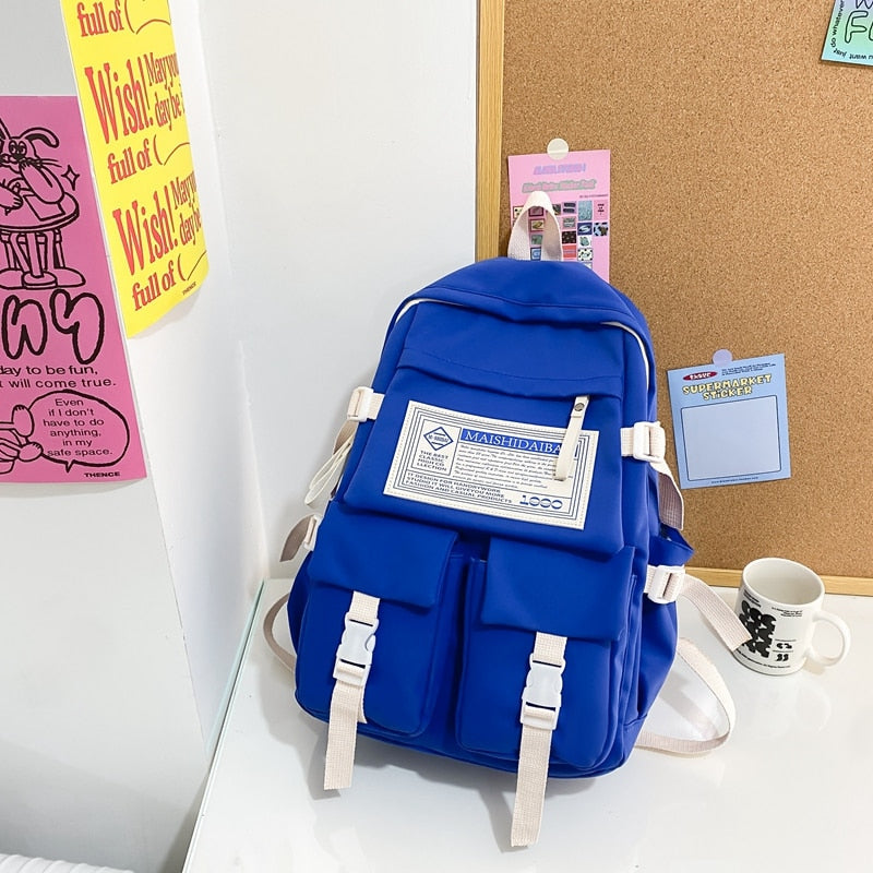Multipocket Nylon Backpack