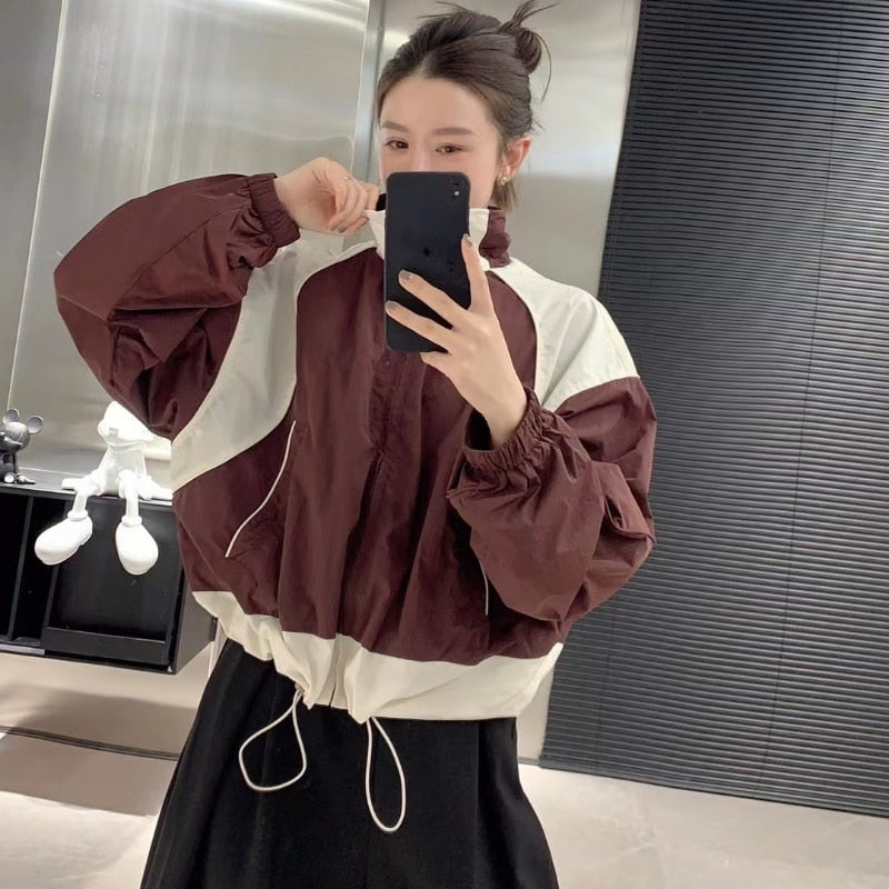Cropped Harajuku Zip Up Jacket