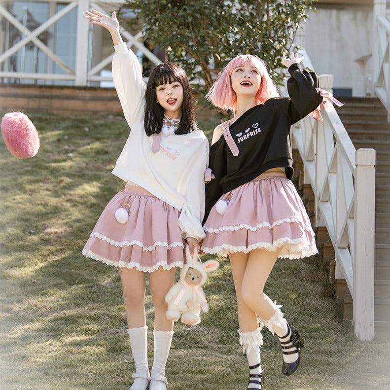 Pastel Goth Heart Sweater