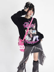 Grunge Y2k Denim Skirt