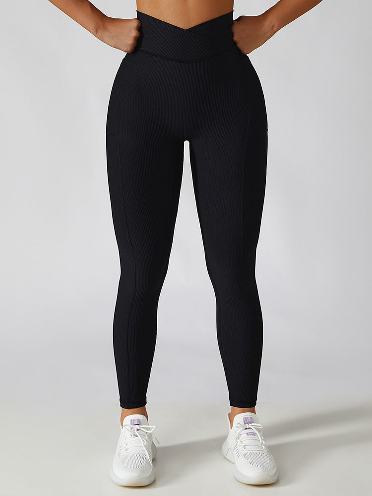 Live In Rib Crossover Pocket Leggings