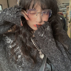 Gothic Oversized Knit Sweater