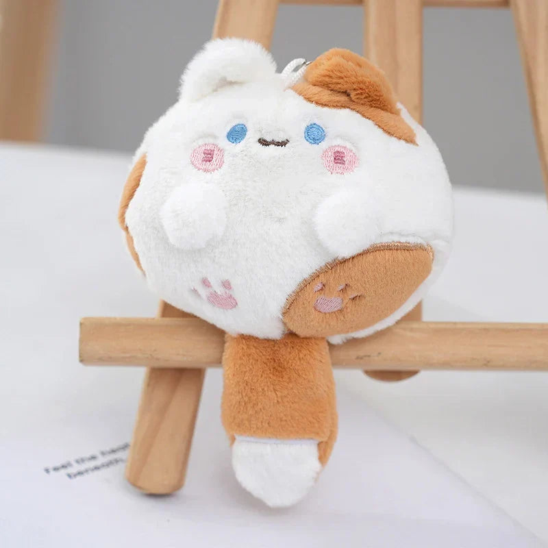 Kawaii Plush Cat Keyring Toy