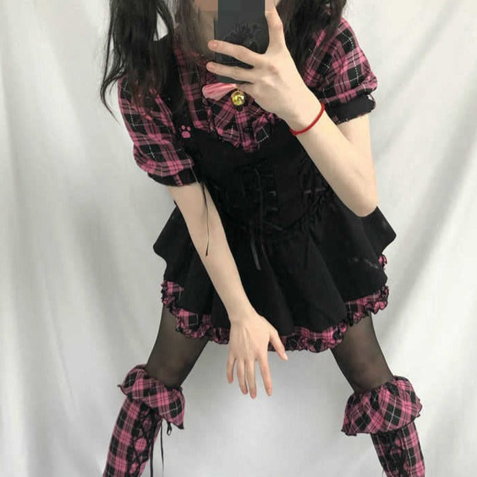 Plaid Harajuku Dress