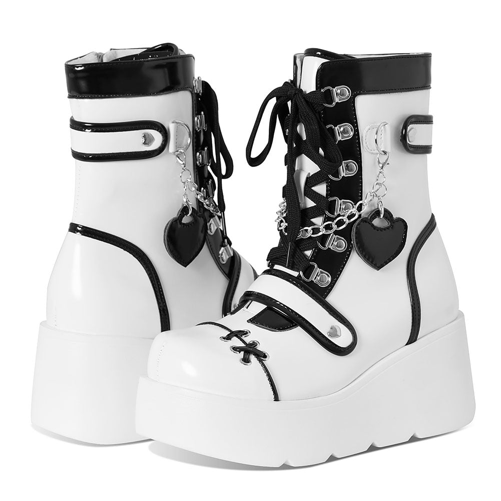 Pastel Gothic Platform Boots