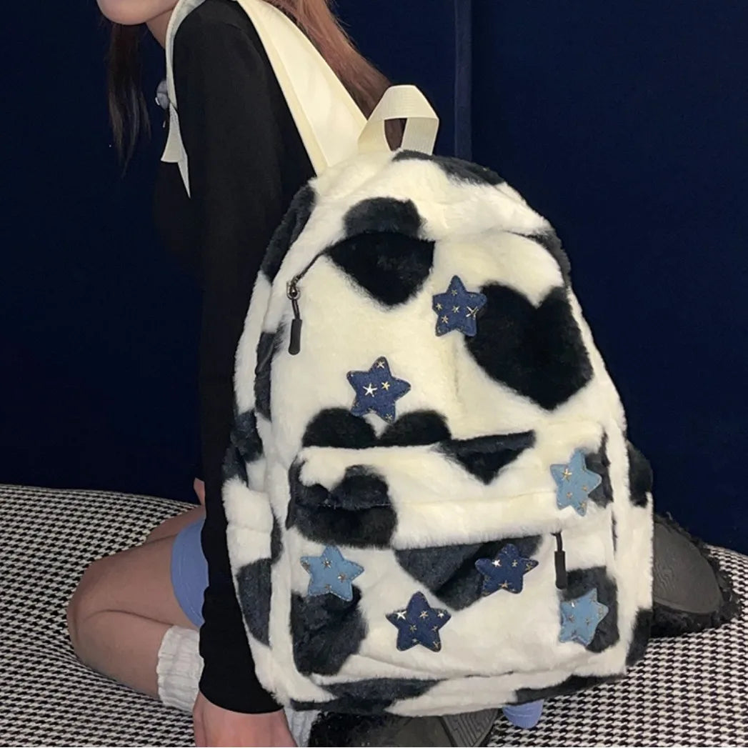 Y2K Cute Fluffy Backpack