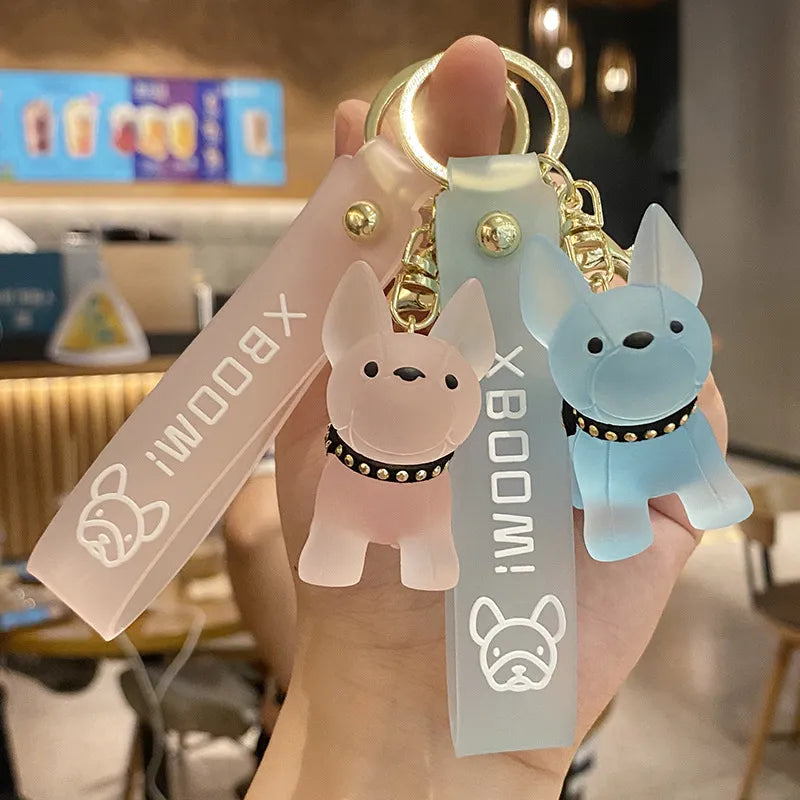 Crystal Dog Keychain