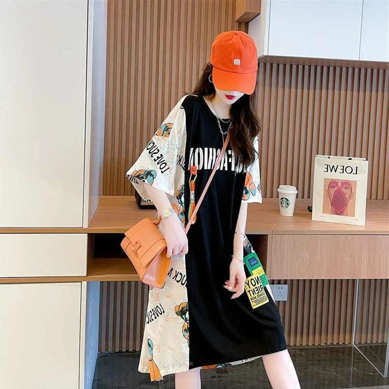 Korean Casual T-Shirt Dress
