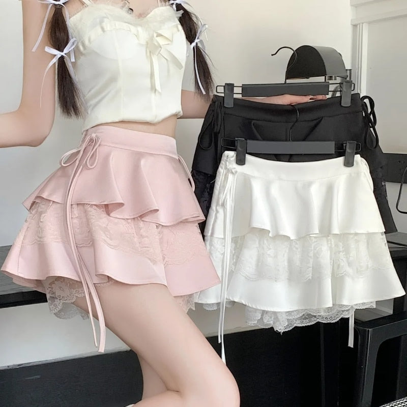 Ruffle Kawaii Mini Skirt