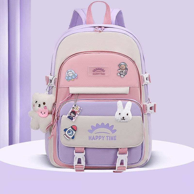 Cute Multi-Pocket Backpack