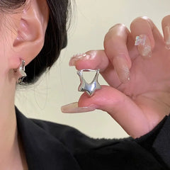 Y2K Metal Star Earrings
