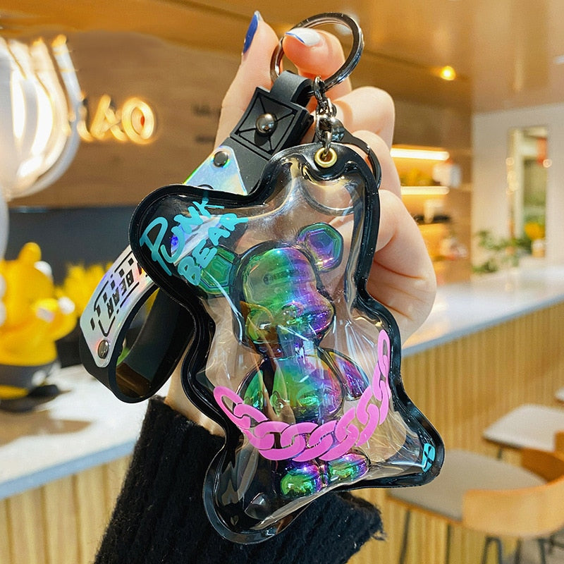 Colorful Bear Bag Keychain